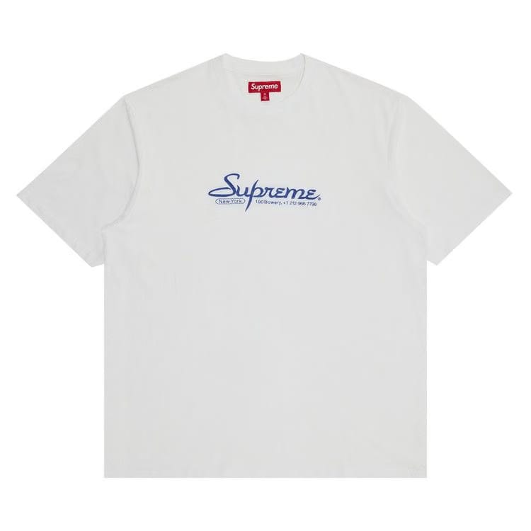Supreme Contact Shorts-Sleeve Top White