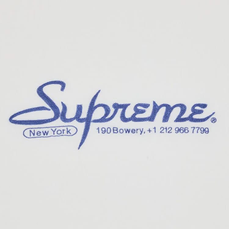 Supreme Contact Shorts-Sleeve Top White