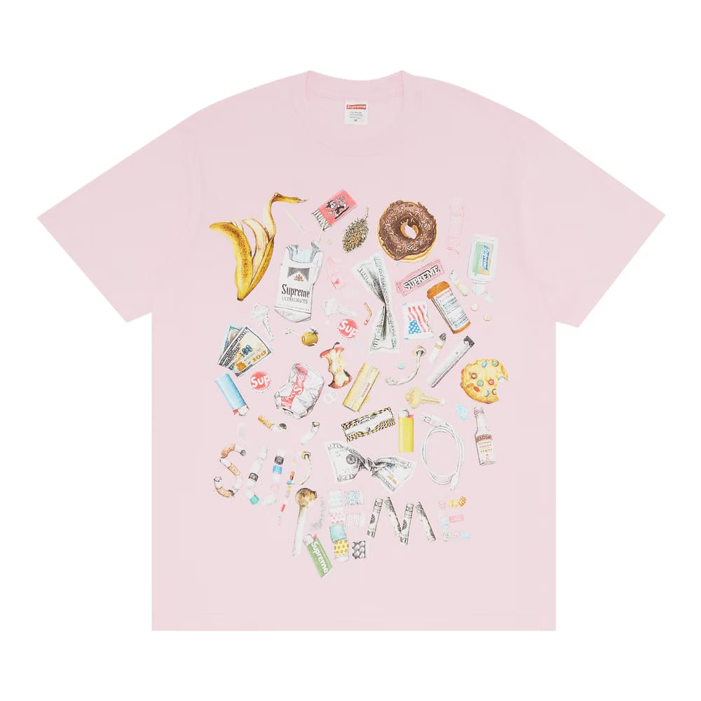 Supreme Trash T-Shirt Light Pink
