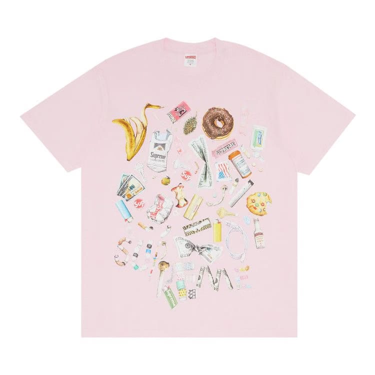 Supreme Trash T-Shirt Light Pink