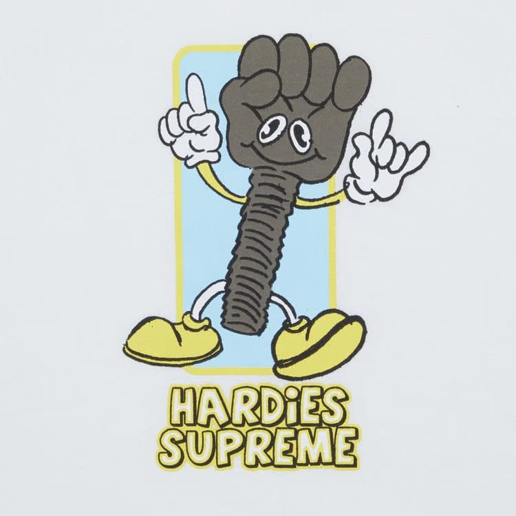 Supreme x Hardies Bolt T-Shirt White