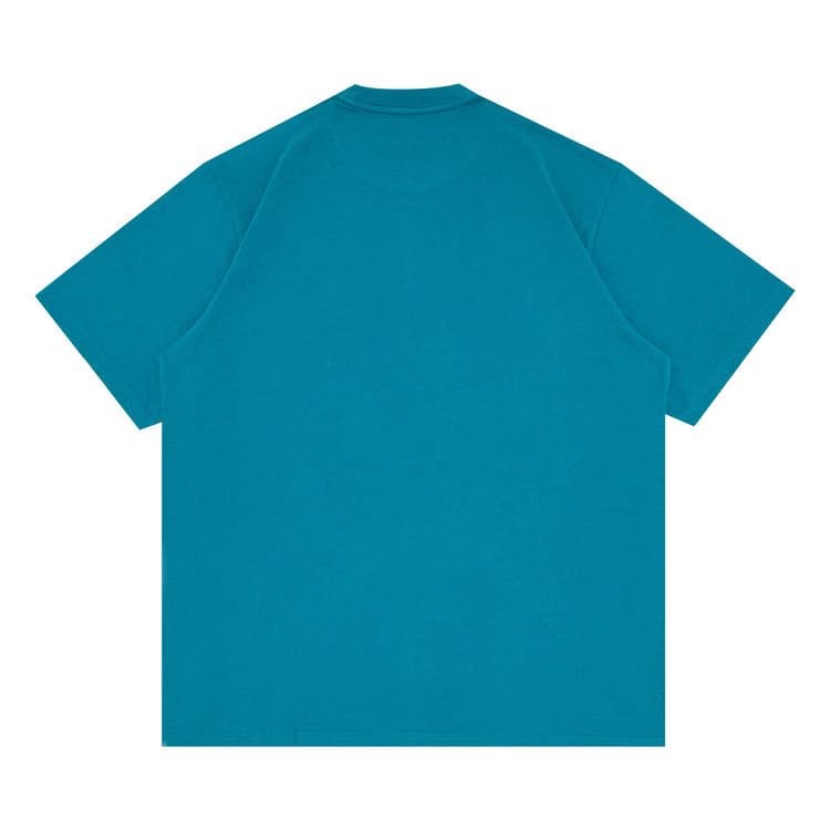 Supreme Shadow Script Shorts-Sleeve Top Teal