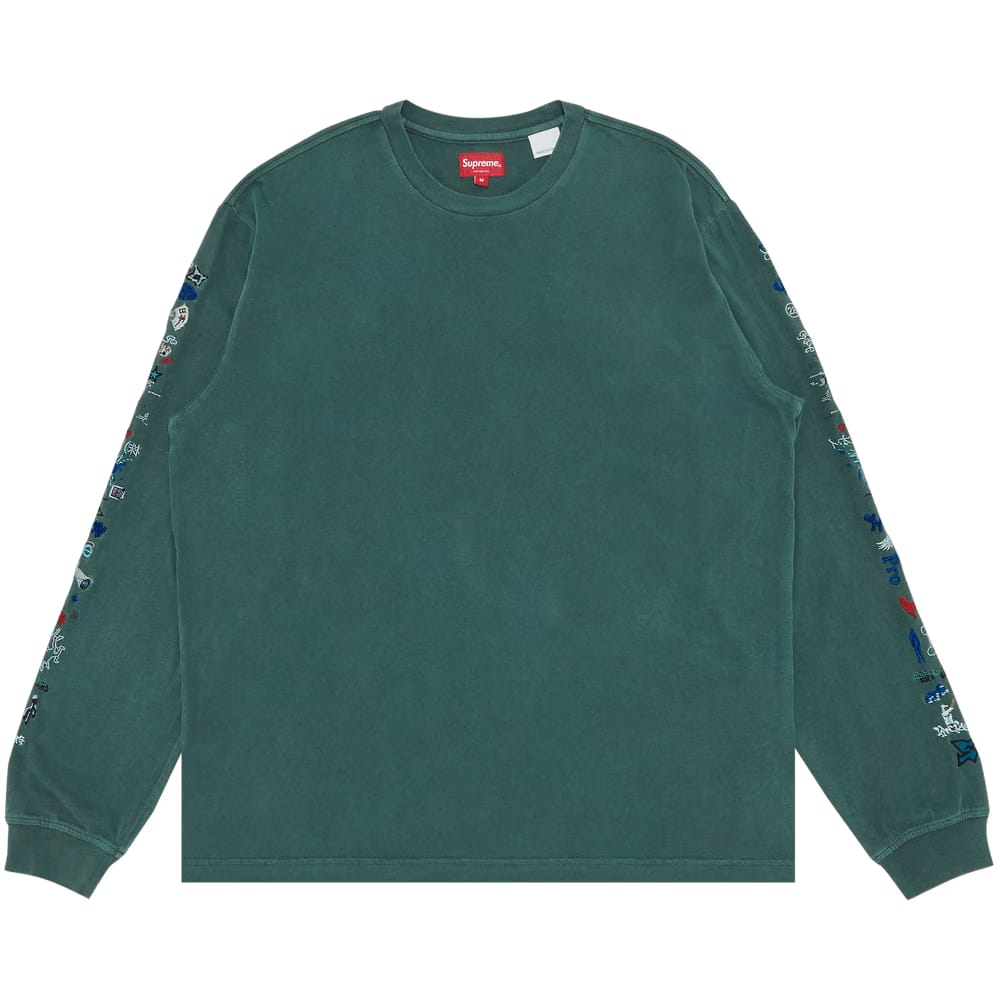 Supreme AOI Icons Long-Sleeve Top Dusty Green