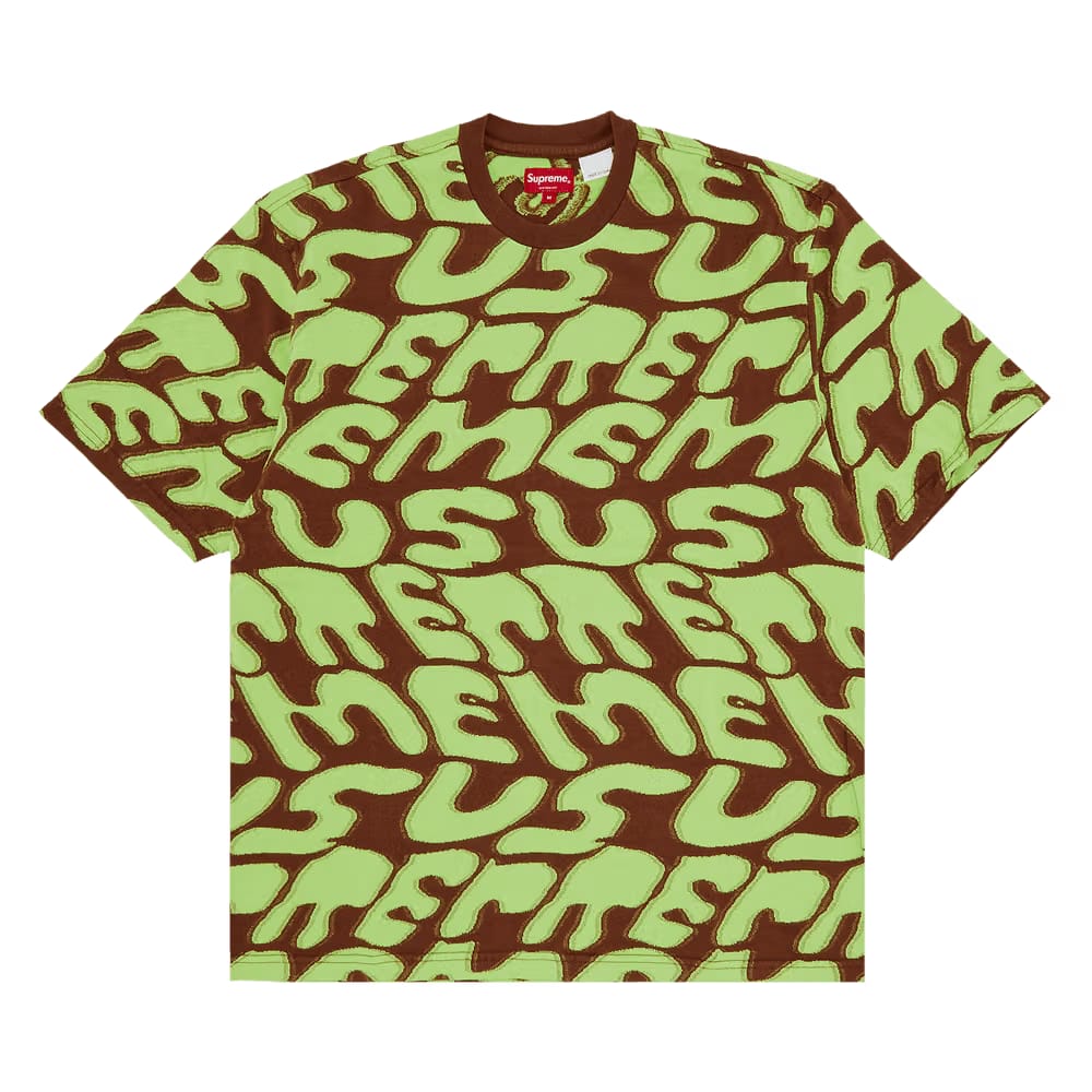 Supreme Stacked Intarsia Shorts-Sleeve Top Brown