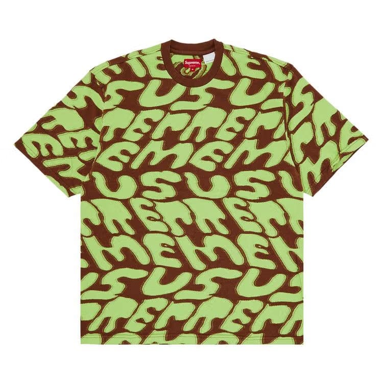 Supreme Stacked Intarsia Shorts-Sleeve Top Brown