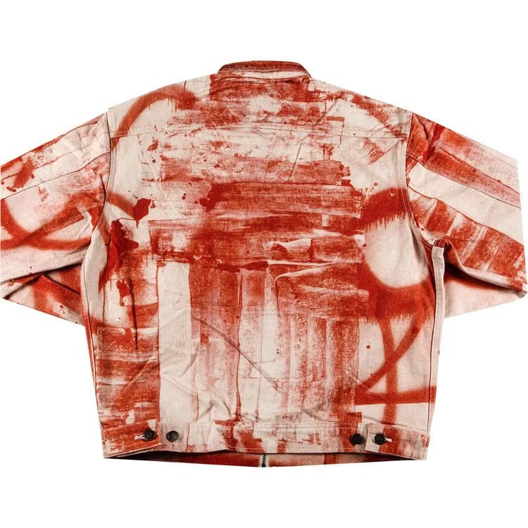 Supreme x Christopher Wool Denim Work Jacket Red