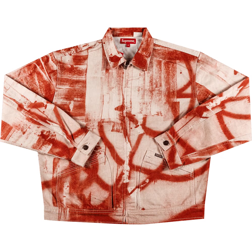 Supreme x Christopher Wool Denim Work Jacket Red