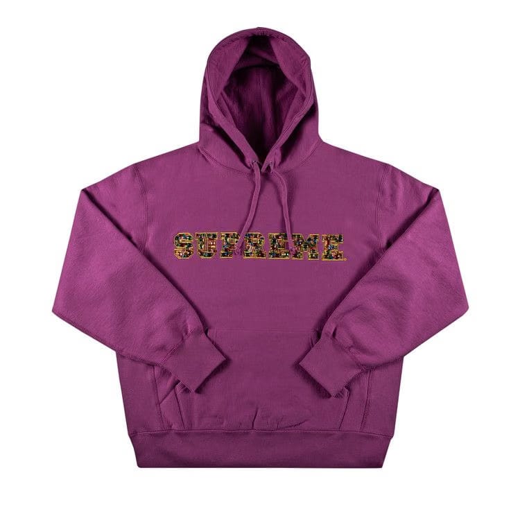 Supreme Jewels Hoodie Bright Purple