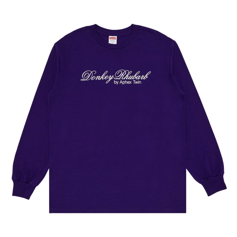Supreme x Aphex Twin Donkey Rhubarb Long-Sleeve T-Shirt Purple