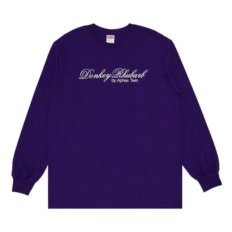 Supreme x Aphex Twin Donkey Rhubarb Long-Sleeve T-Shirt Purple