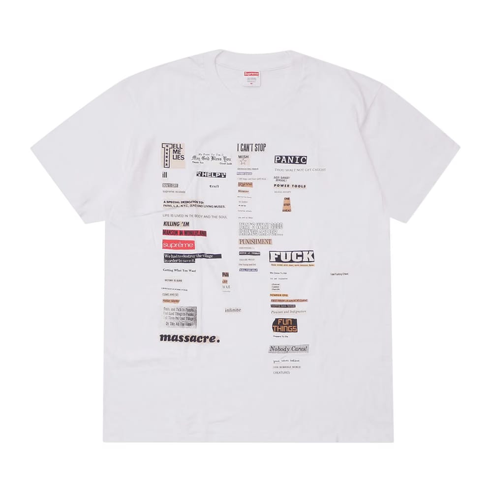 Supreme Cutouts T-Shirt White