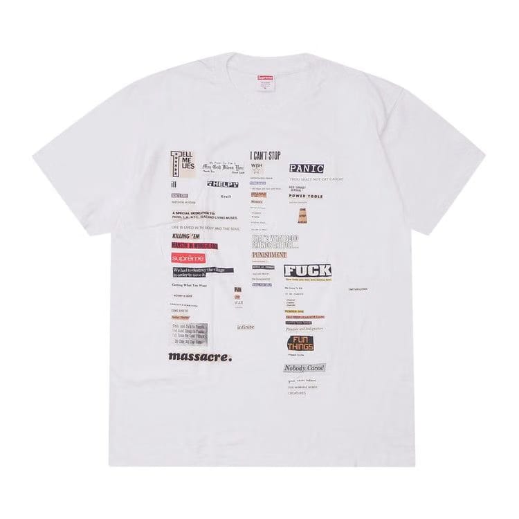 Supreme Cutouts T-Shirt White