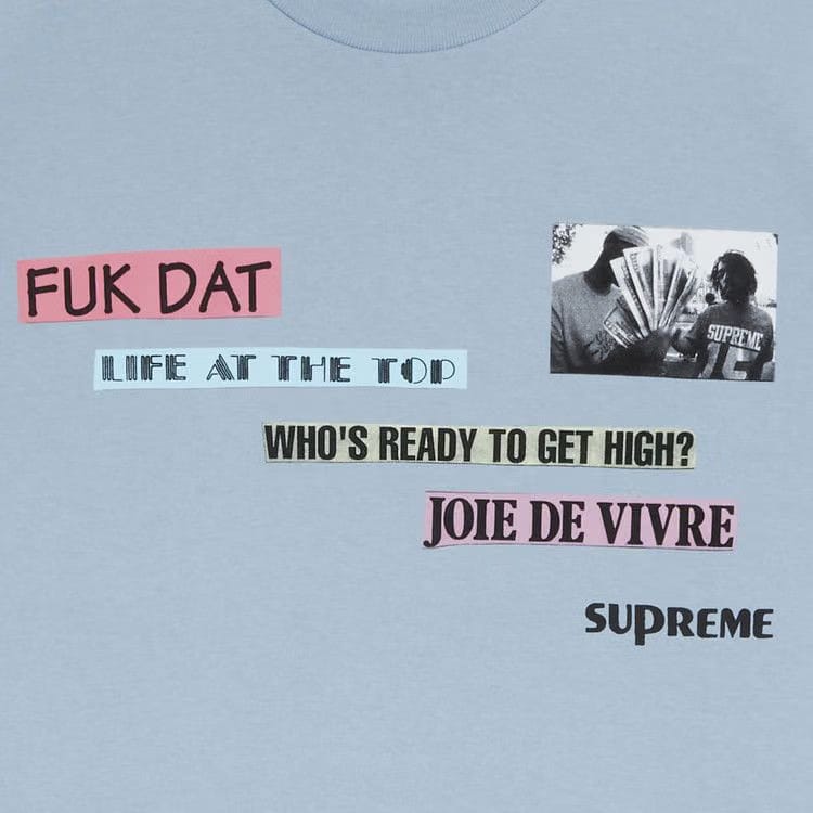 Supreme Joie De Vivre T-Shirt Dusty Blue