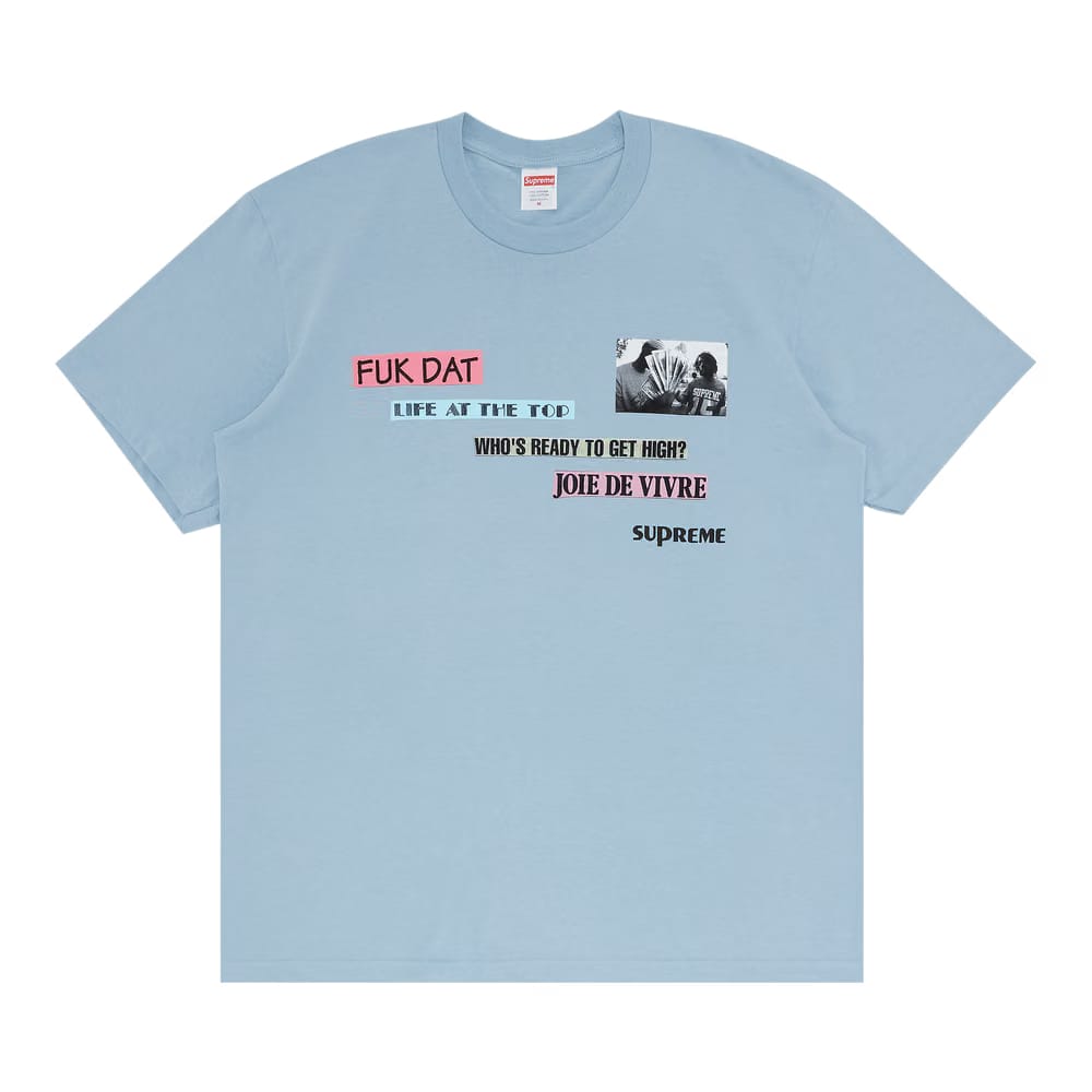 Supreme Joie De Vivre T-Shirt Dusty Blue