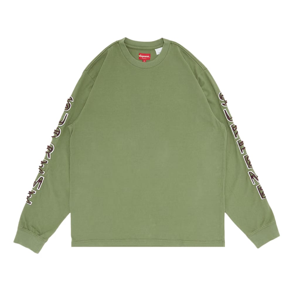 Supreme Cut Out Long-Sleeve Top Olive