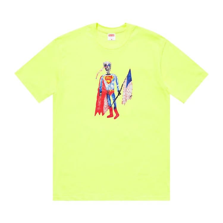Supreme Skeleton T-Shirt Bright Yellow