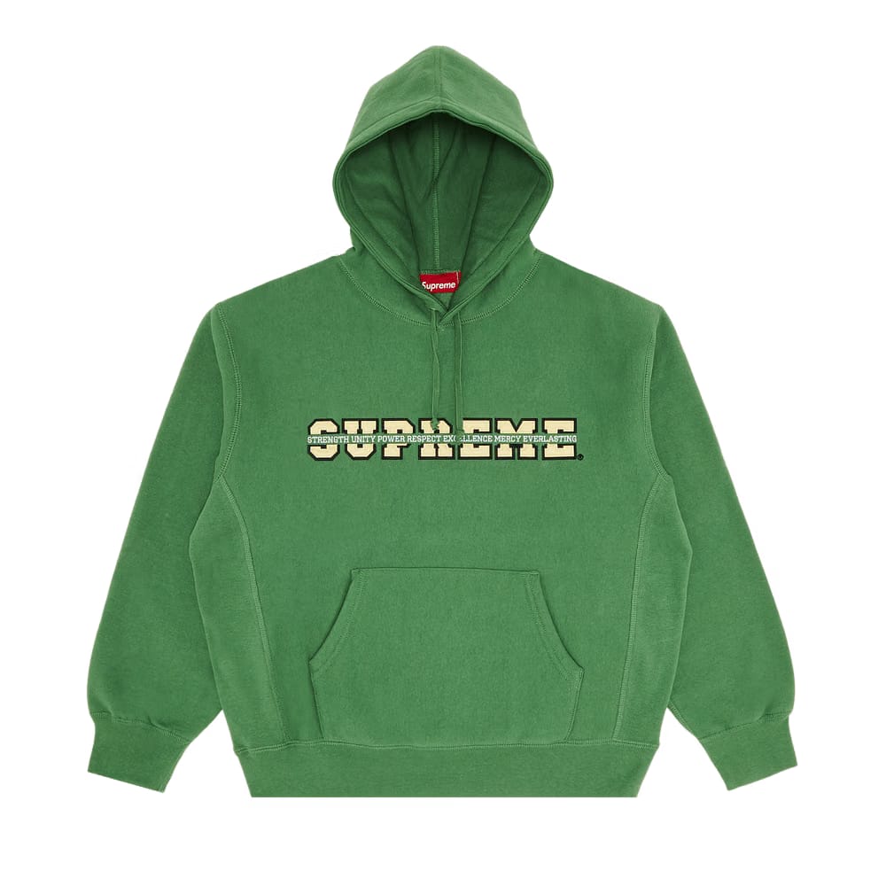 Supreme Collegiate Acronym Hoodie Dusty Green