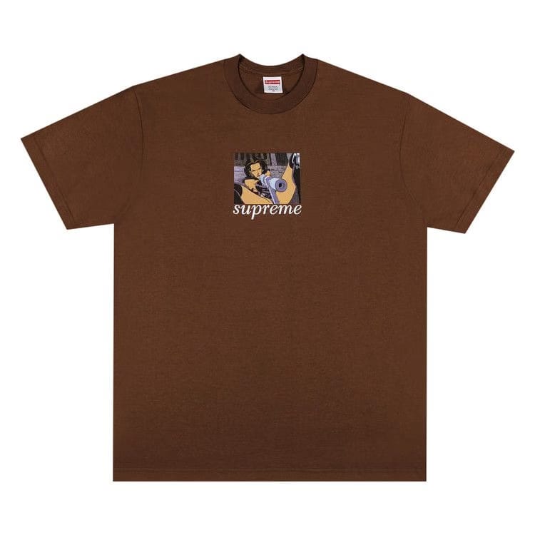 Supreme Aeon Flux Gun T-Shirt Brown