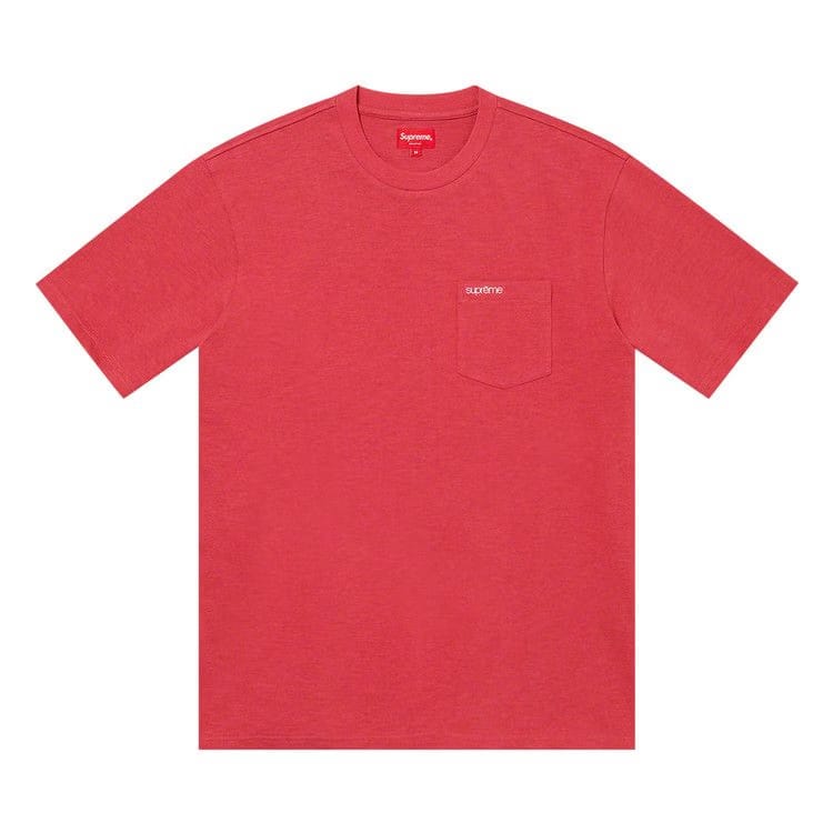 Supreme Shorts-Sleeve Pocket T-Shirt Red