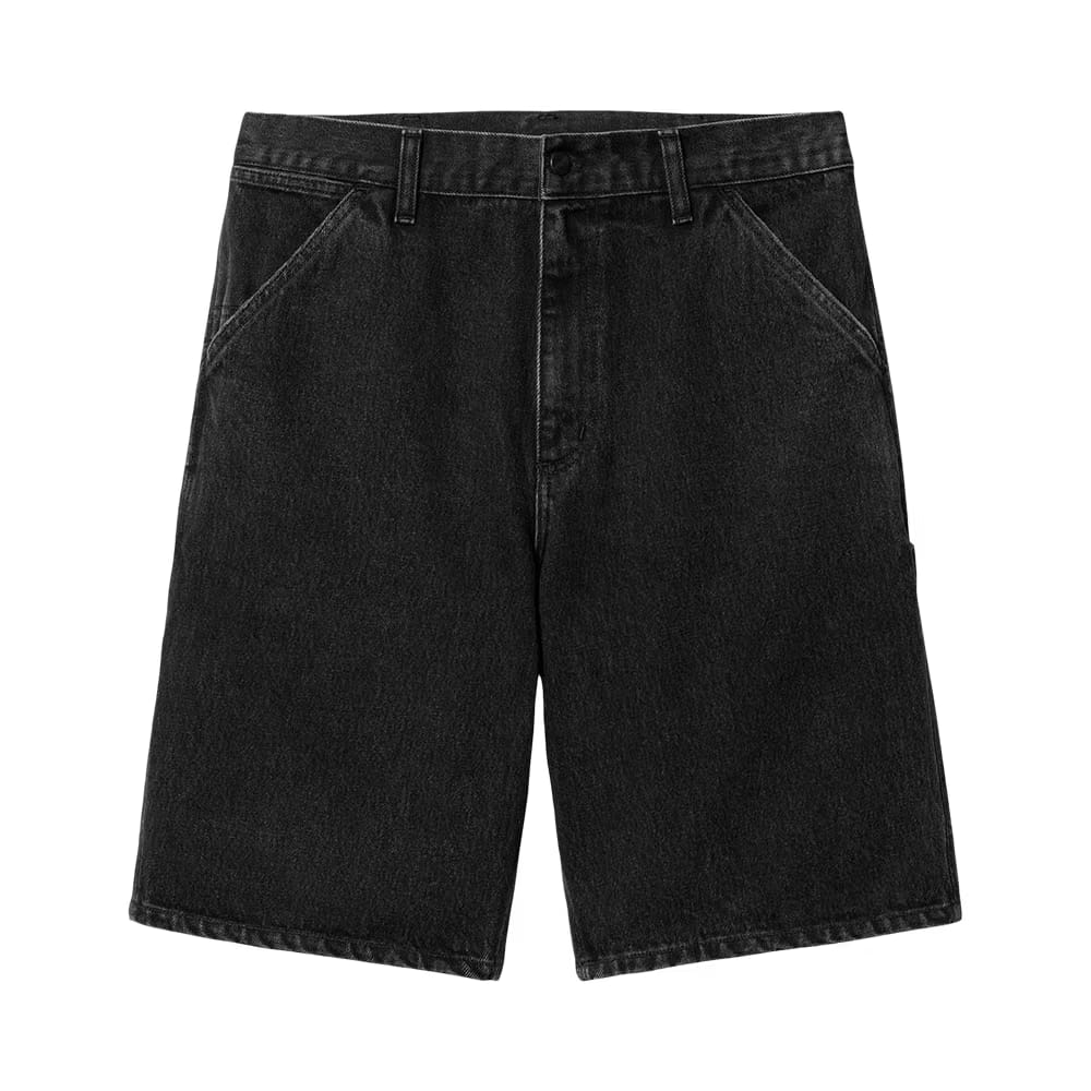 Carhartt WIP Single Knee Shorts Black (Stone Washed)
