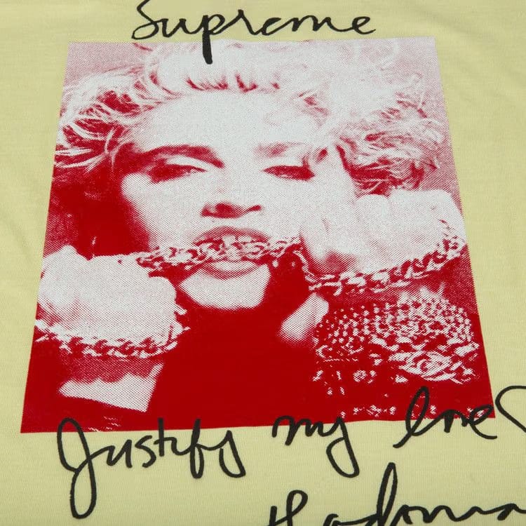 Supreme Madonna T-Shirt Pale Yellow