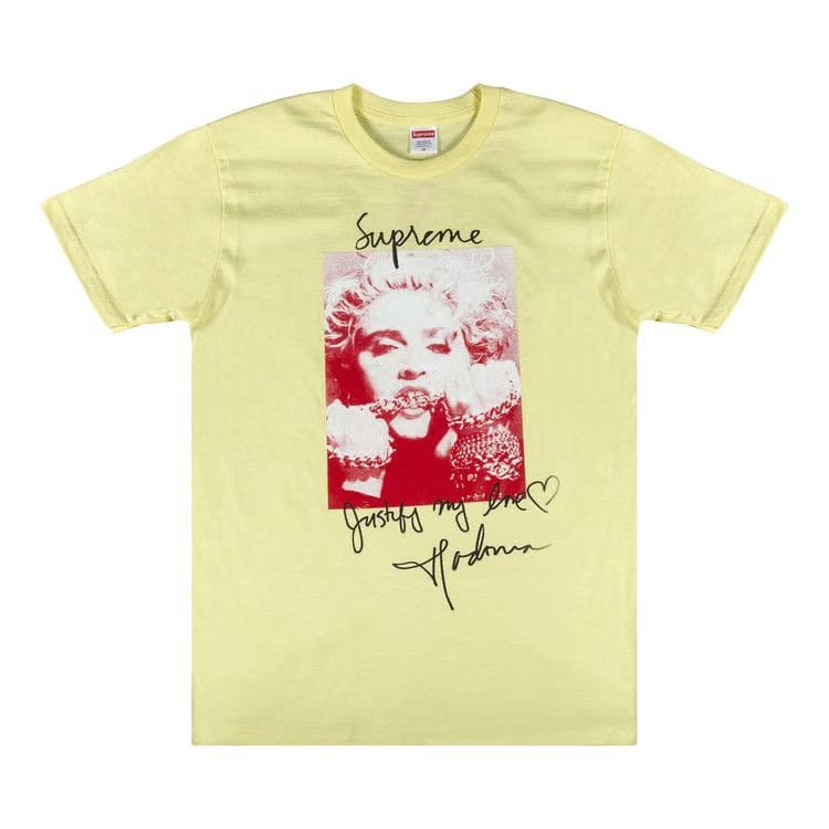 Supreme Madonna T-Shirt Pale Yellow