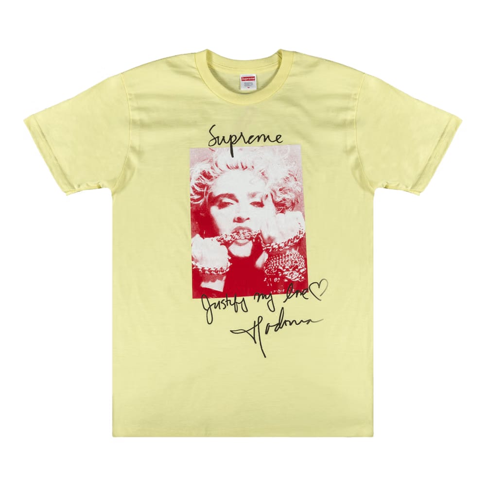 Supreme Madonna T-Shirt Pale Yellow