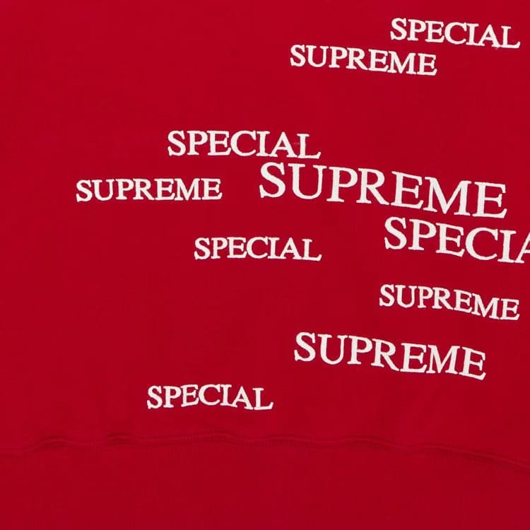 Supreme Special Zip Up Hoodie Red