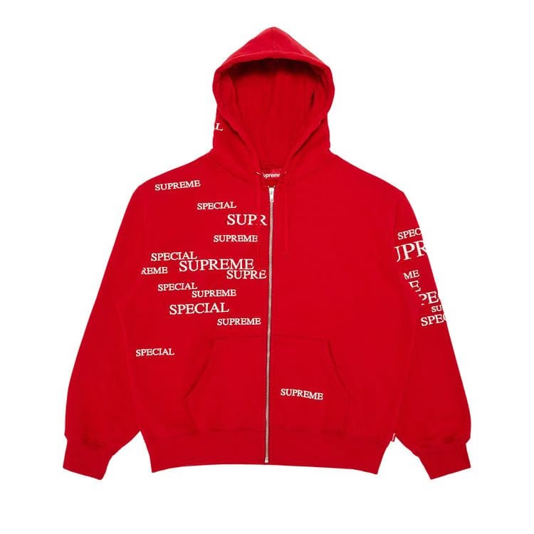 Supreme Special Zip Up Hoodie Red