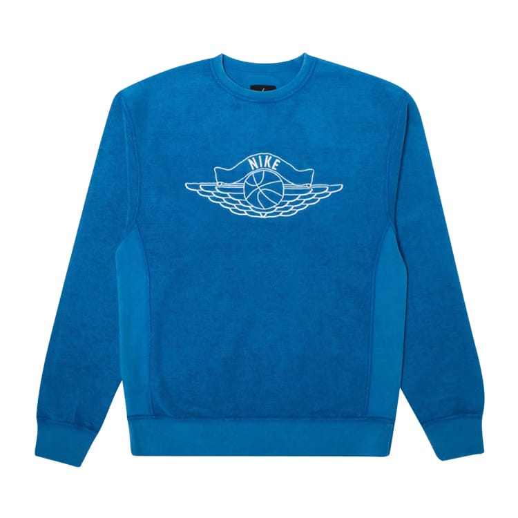 Air Jordan x Union NRG Vault AJ Flight Crewneck Blue