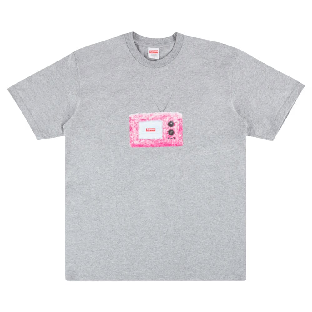 Supreme TV T-Shirt Heather Grey
