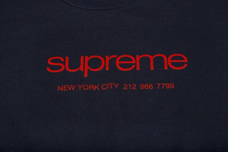 Supreme Shop T-Shirt Navy