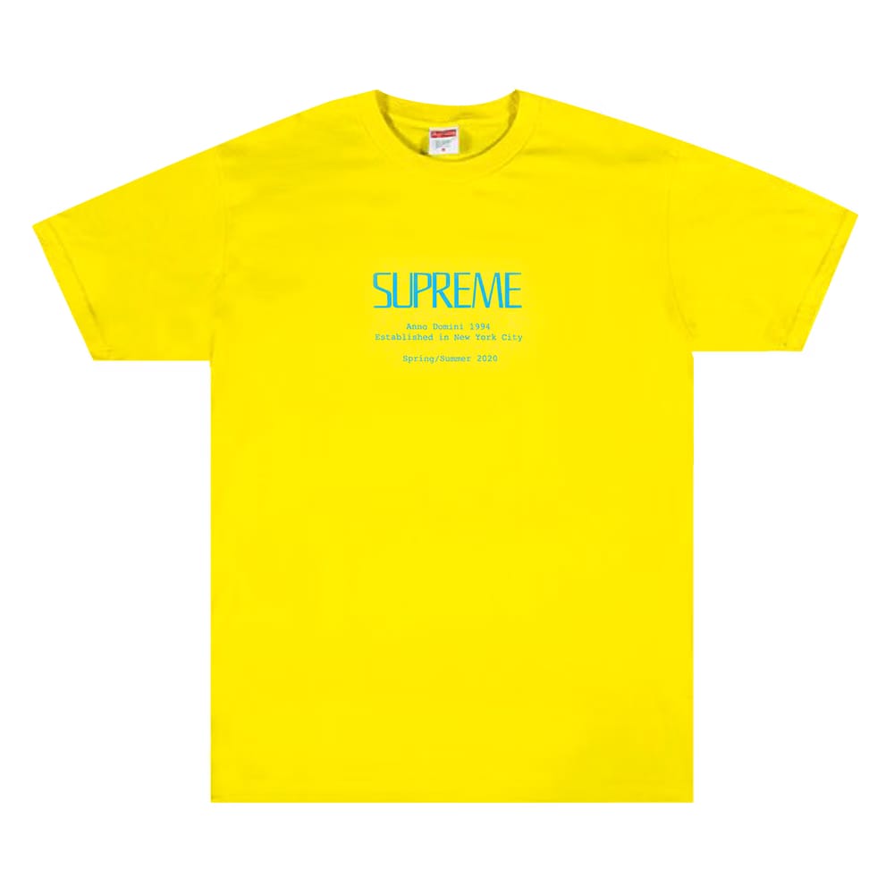 Supreme Anno Domini T-Shirt Yellow