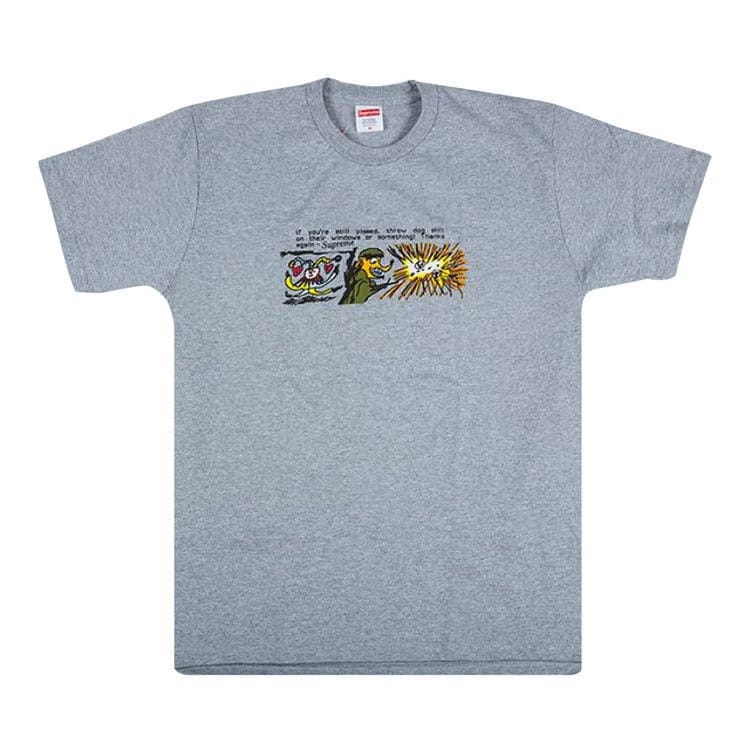 Supreme Dog Shit T-Shirt Grey