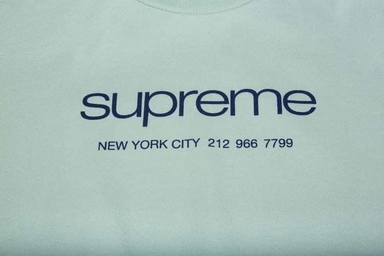 Supreme Shop T-Shirt Light Teal