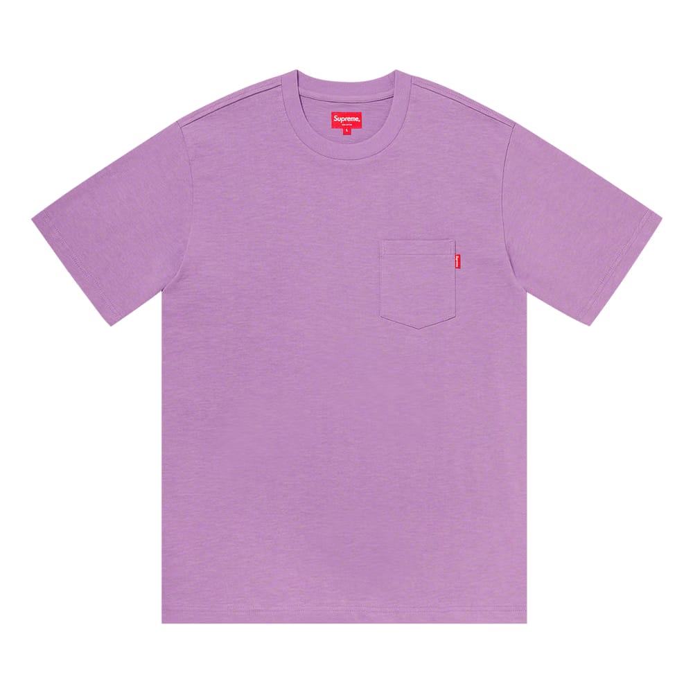 Supreme Shorts-Sleeve Pocket T-Shirt Violet