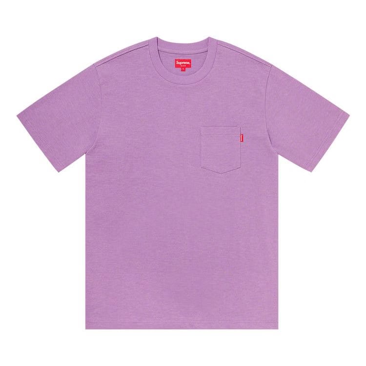 Supreme Shorts-Sleeve Pocket T-Shirt Violet