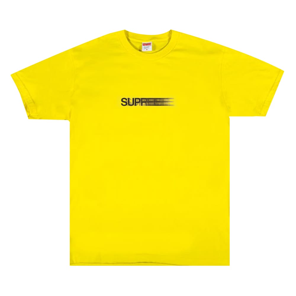 Supreme Motion Logo T-Shirt Yellow