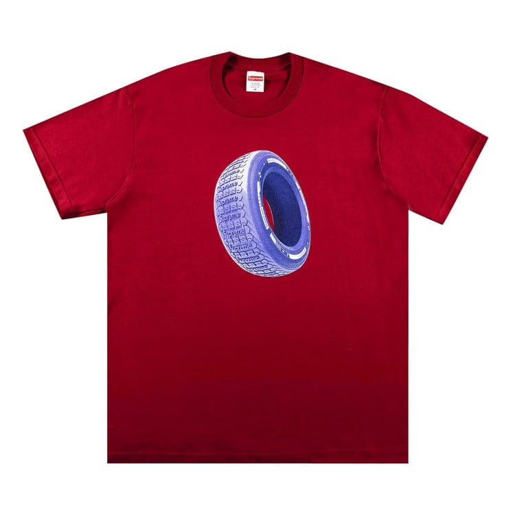 Supreme Tire T-Shirt Cardinal