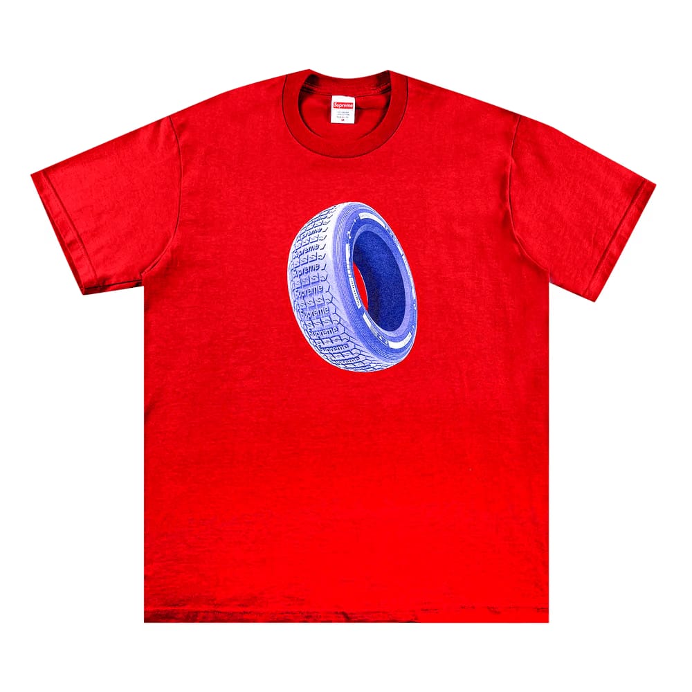 Supreme Tire T-Shirt Cardinal