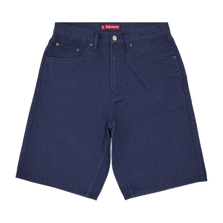 Supreme Baggy Denim Shorts Navy