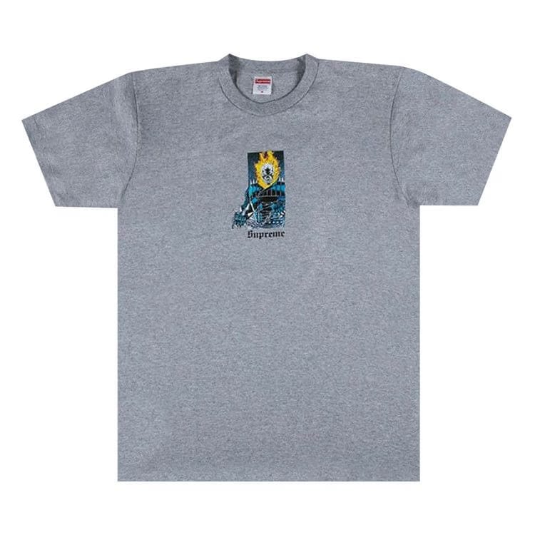 Supreme Ghost Rider T-Shirt Heather Grey
