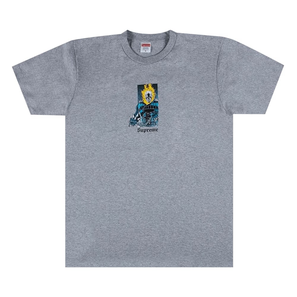 Supreme Ghost Rider T-Shirt Heather Grey