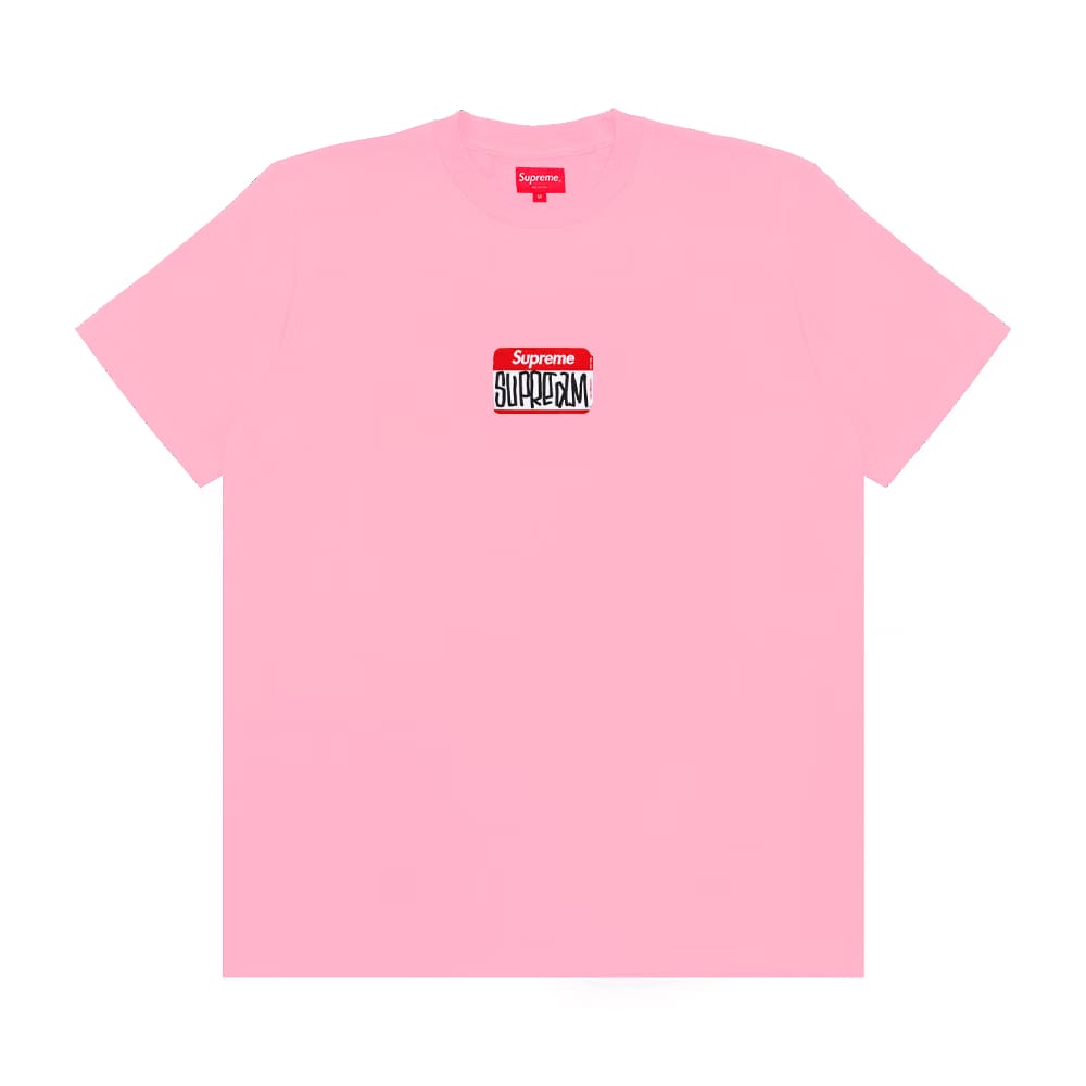 Supreme Gonz Nametag Shorts-Sleeve Top Pink