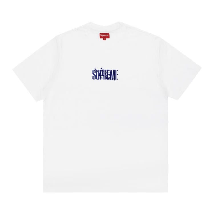 Supreme Splatter Shorts-Sleeve Top White