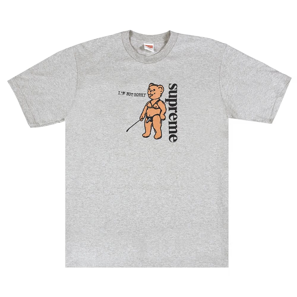 Supreme Not Sorry T-Shirt Heather Grey