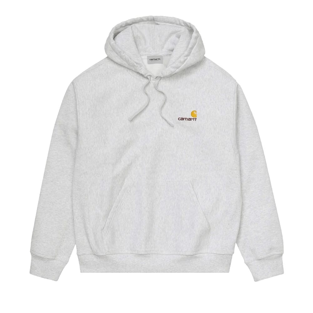 Carhartt WIP Hooded American Script Sweatshirt Ash Heather