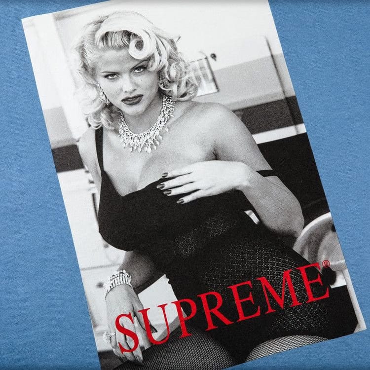 Supreme Anna Nicole Smith T-Shirt Dusty Light Royal