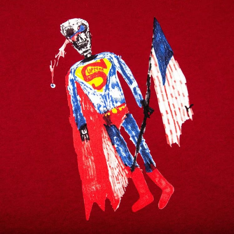 Supreme Skeleton T-Shirt Cardinal