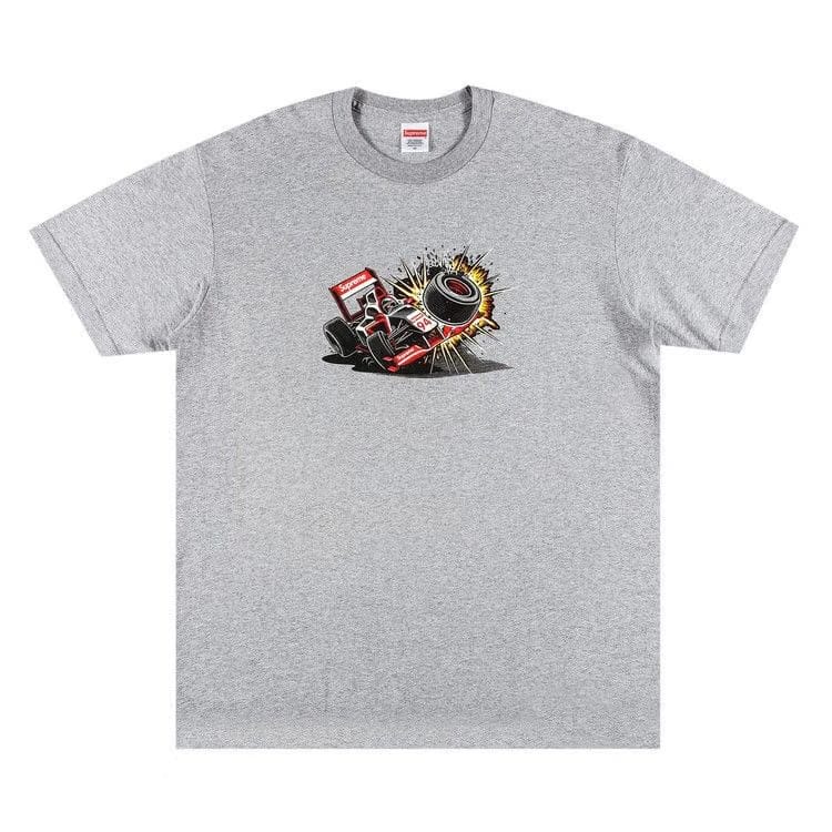 Supreme Crash T-Shirt Heather Grey